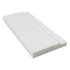 4 3/4 x 12 Polished Thassos White Marble Baseboard Trim.