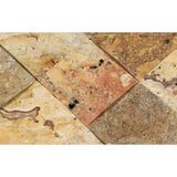 4 x 4 CNC-Arched Scabos Travertine Tile.