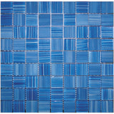 NETHERLANDS MONDRIAN WATER glass Mosaic Tile.