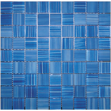 NETHERLANDS MONDRIAN WATER glass Mosaic Tile.
