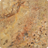 4 x 4 Tumbled Scabos Travertine Tile.