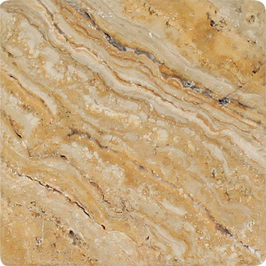 4 x 4 Tumbled Valencia Travertine Tile.