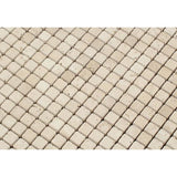 5/8 x 5/8 Tumbled Ivory Travertine Mosaic Tile.