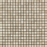 5/8 x 5/8 Polished Cappuccino Marble Mosaic Tile.