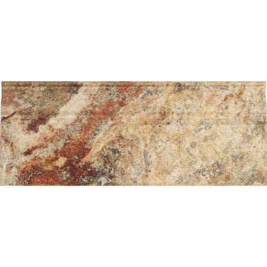 5 x 12 Honed Scabos Travertine Baseboard Trim.