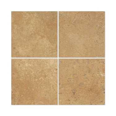 6 x 6 Honed Noce Travertine Tile.