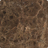 6 x 6 Tumbled Emperador Dark Marble Tile.