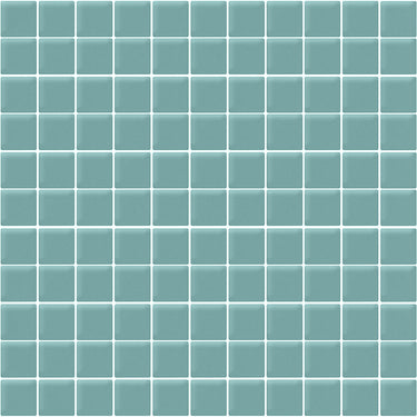 COLOR PALETTE AQUA MATTE 11.8x11.8 glass Mosaic Tile.