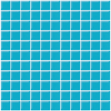COLOR PALETTE TURQUOISE CLOUD MATTE 11.8x11.8 glass Mosaic Tile.