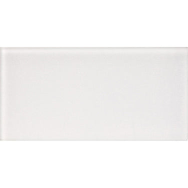 COLOR PALETTE MIRAGE WHITE MATTE 3x6 glass Mosaic Tile.