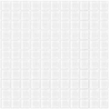COLOR PALETTE MIRAGE WHITE MATTE 11.8x11.8 glass Mosaic Tile.
