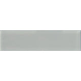 COLOR PALETTE GRAY CLOUD 4x16 GLOSS glass Mosaic Tile.