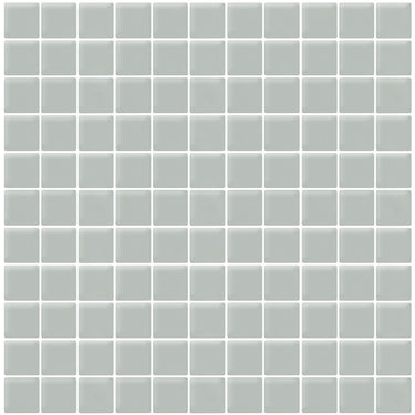 COLOR PALETTE GRAY CLOUD MATTE 11.8x11.8 glass Mosaic Tile.