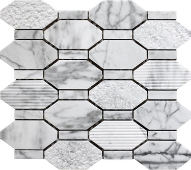 BALI PACIFIC RIM CARRARA Bianco Carrara Mosaic Tile.