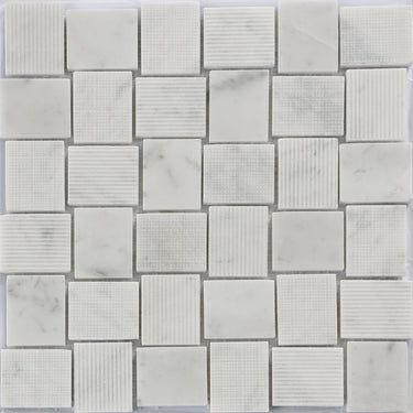 BALI SUMATRA CARRARA Bianco Carrara Mosaic Tile.