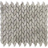 BALI LEAF WOODEN Wooden Grey Mosaic Tile.