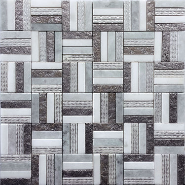 ARTISTIC BASTONI 2 stone Mosaic Tile.
