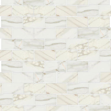 3X6 Polished Calacatta Gold Marble Tile - MosaicBros.com