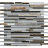 CASCADES CANYON glass, stone Mosaic Tile.
