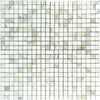 1X1 Polished Calacatta Gold Marble Mosaic Tile - MosaicBros.com