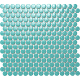 Cosmic Blue Penny Round Mosaic Tiles - MosaicBros.com
