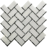 DC METRO GEORGETOWN GRAY Thassos White/ Bardiglio Nuvolato Mosaic Tile.