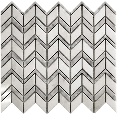 DC METRO EMBASSY ROW Eastern White/ Bianco Carrara Mosaic Tile.