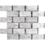 DC METRO ARLINGTON Bianco Carrara/ Bardiglio Nuvolato Mosaic Tile.