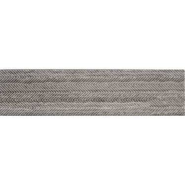 ARTISTIC ETCHED CHEVRON WOODEN GRAY Wooden Gray Mosaic Tile.