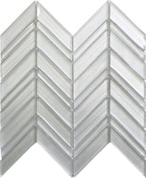 ICELAND NORDIC CHEVRON Glass Mosaic Tile.