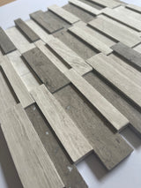 Haisa Light Marble 3D Mosaic Panel POLISHED.