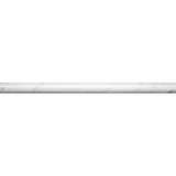 MOLDINGS CARRARA PENCIL HONED Bianco Carrara Mosaic Tile.