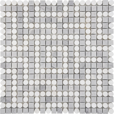 MICRONESIA KOSRAE Lais Gray, Dolomite Mosaic Tile.