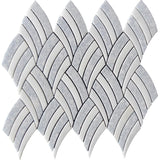 MYKONOS ARTEMIS Blue Celeste/Imperial white Mosaic Tile.