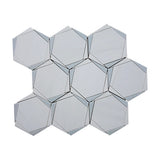 MYKONOS SIKINOS Dolomite/Leyte Blue/Thassos Mosaic Tile.