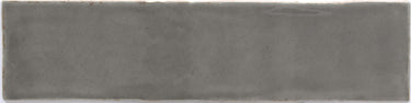 Taupe crackled Maiolica wall tile from Roca, 3x12 inches, with textured, rustic surface perfect for decorative wall applications.