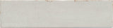 Roca Maiolica Crackled Tender Gray wall tile, 3x12 inches, with a textured crackled finish for interior decoration.