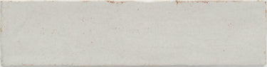Roca Maiolica Crackled Tender Gray wall tile, 3x12 inches, with a textured crackled finish for interior decoration.