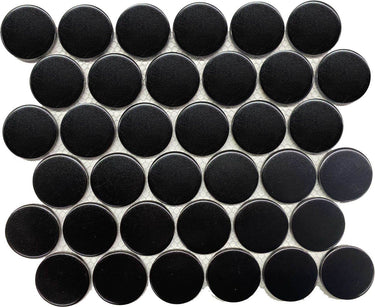 CC Mosaics+ 2" BLACK DOTS MOSAIC.