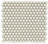 CC Mosaics +PEARL WHITE PENNY ROUND Mosaic Tile.