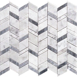 SEATTLE URBAN Bardiglio Nuvolato / Bianco Carrara Mosaic Tile.