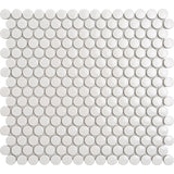 Sirius White Penny Round Mosaic Tiles - MosaicBros.com