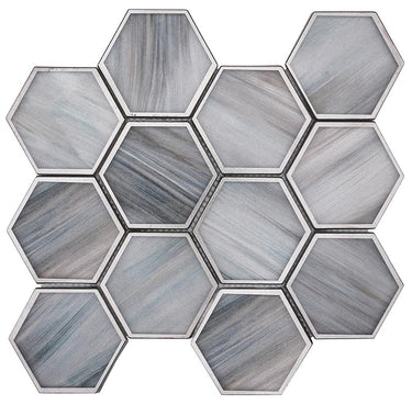SAINT TROPEZ Saint Tropez Dusk Glass Mosaic Tile.
