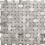 SAVANNAH ARDSLEY PARK Wooden Gray / Athens Gray Mosaic Tile.