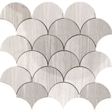 SAVANNAH CLOVERDALE Wooden Gray Mosaic Tile.