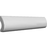 SATIN Satin Blanc PENCIL BULLNOSE Ceramic Tile.