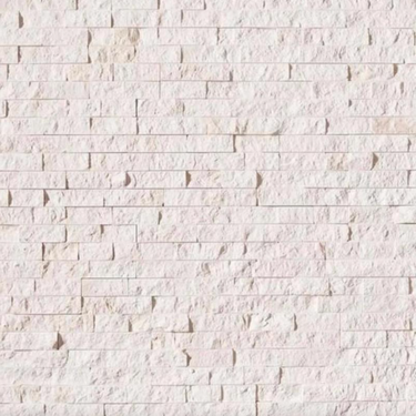 6"x24" White Pearl (Lymra) Ledger Panel.