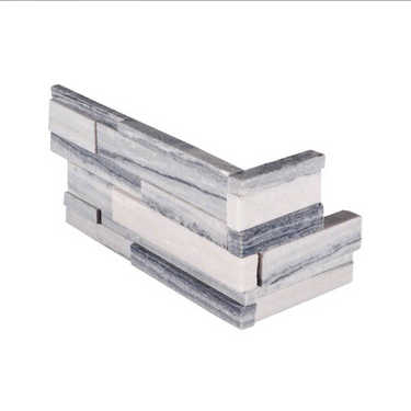 6"x24" Alaska Gray 3D Panel ( HONED ).