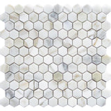 TUSCANY VOLTERRA Calacatta Gold Polished Mosaic Tile.