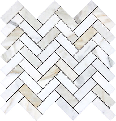 TUSCANY ROSELLE Calacatta Gold Honed Mosaic Tile.